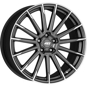 AEZ Atlanta 7.5x17 5x112 ET40, антрацитовый · полированный (Graphite Matt/Polished)