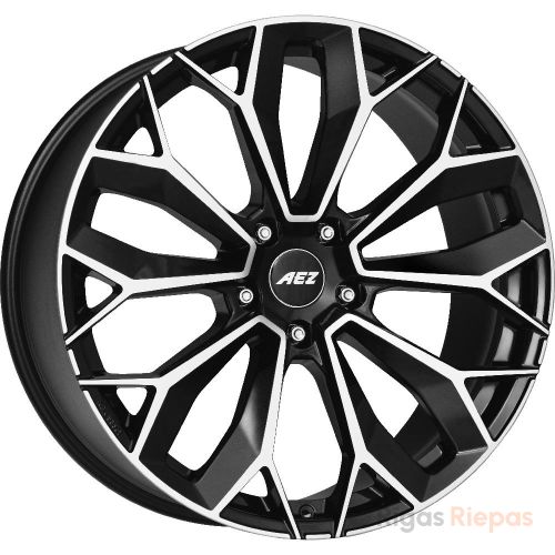AEZ Leipzig dark 9.5x22 5x120 ET49, black · polished (Black/Polished)
