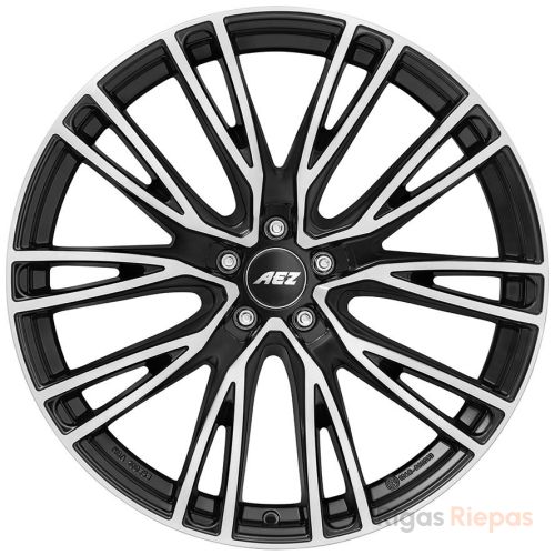 AEZ Seattle dark 8x19 5x112 ET39, чёрный · полированный (Black/Polished)