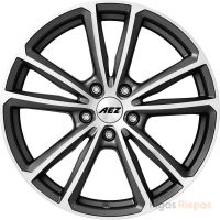 AEZ Tioga 8x18 5x112 ET30, антрацитовый · полированный (Graphite Matt/Polished)