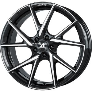 Alutec ADX.01 7.5x18 4x100 ET45, black · polished (Diamond Black Frontpolished)
