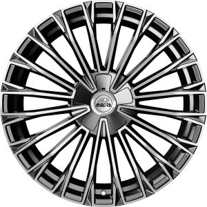 Antera A103 9.5x22 5x120 ET30, anthracite · polished (Moon Grey Diamond)