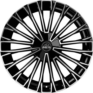 Antera A103 9x21 5x112 ET35, melns · pulēts (Piano Black Diamond)