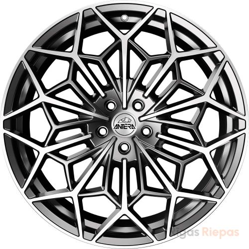 Antera A105 8.5x20 5x112 ET35, антрацитовый · полированный