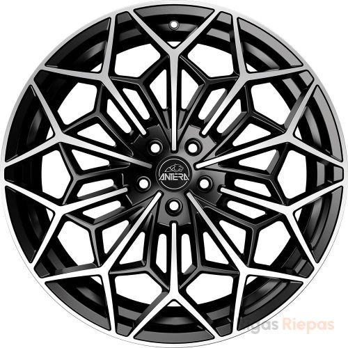 Antera A105 9.5x22 5x130 ET54, black · polished (Piano Black Diamond)