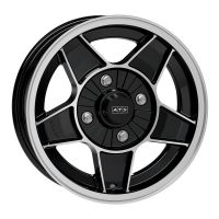 ATS Classic 7x13 4x100 ET20, melns · pulēts (Diamond Black Frontpolished)