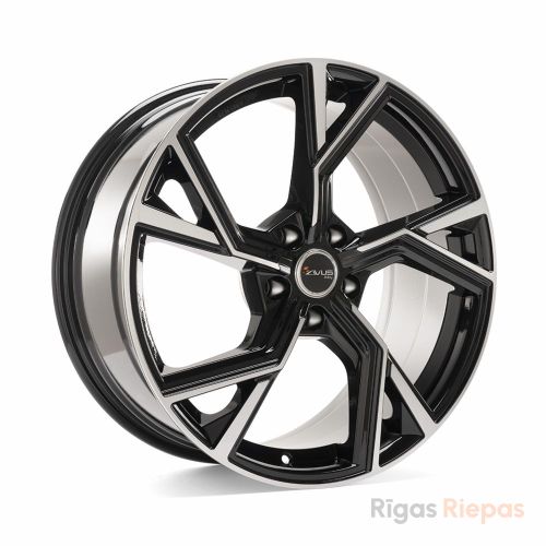 Avus AF20 8x18 5x112 ET35, melns · pulēts