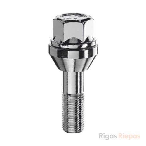 Bimecc riteņu skrūve M12x1.5x30, 60° konuss, atslēga 17 mm, PCD maiņai