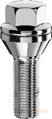 Bimecc riteņu skrūve M14x1.5x34, 60° konuss, atslēga 19 mm