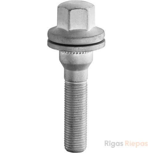 Bimecc riteņu skrūve M12x1.25x50, plakanā sēža, atslēga 17 mm