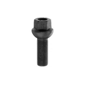 Bimecc riteņu skrūve M14x1.5x40, sfēra R12, atslēga 17 mm, melna