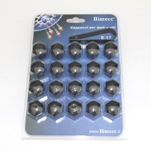Bimecc skrūvju vāciņi, melni, 21 mm
