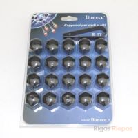 Bimecc skrūvju vāciņi, melni, 21 mm
