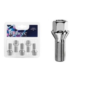 Bimecc wheel bolt M14x1.5x28, 60° cone, 17 mm key