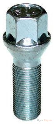 Bimecc wheel bolt M14x1.25x35, 60° cone, 17 mm key