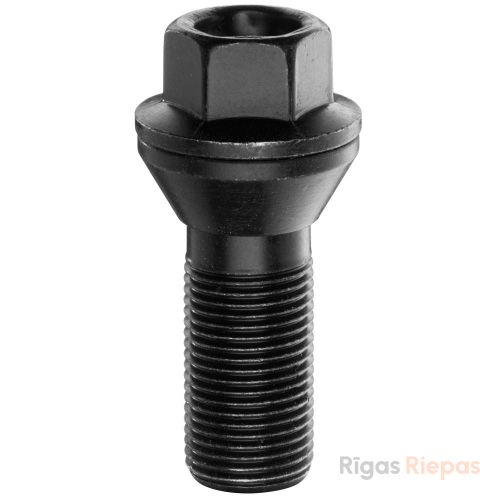 Bimecc wheel bolt M15x1.25x30, 60° cone, 17 mm key