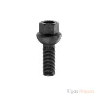 Bimecc wheel bolt M14x1.5x40, ball R12, 17 mm key, black