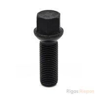 Bimecc wheel bolt M14x1.5x36.5, ball R12, 17 mm key, black