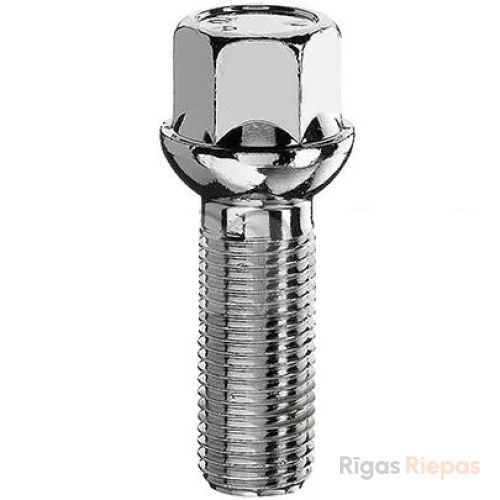 Bimecc wheel bolt M14x1.5x36, ball R14, 17 mm key
