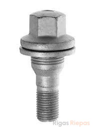 Bimecc wheel bolt M12x1.25x35, flat seat, 17 mm key