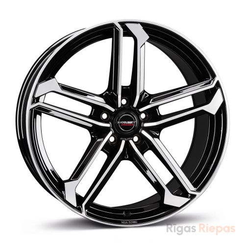 Borbet ATX 8x19 5x114.3 ET50, чёрный · полированный