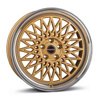 Borbet B 8.5x19 5x114.3 ET40, gold · polished (Gold Rim Polished)