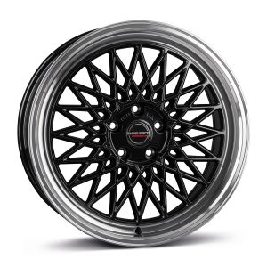 Borbet B 7x17 4x100 ET25, чёрный · полированный (Black Rim Polished)