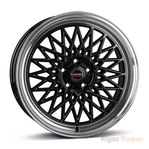 Borbet B 7x17 4x100 ET25, чёрный · полированный (Black Rim Polished)
