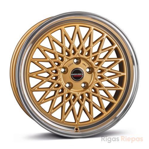 Borbet B 8.5x19 5x114.3 ET40, золотистый · полированный (Gold Rim Polished)