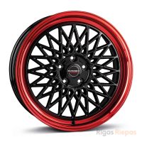 Borbet B 7x17 4x100 ET30, чёрный (Black Rim Red)