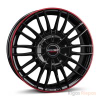 Borbet CW3 7.5x18 5x160 ET50, black · gloss (Black Glossy Red Ring)