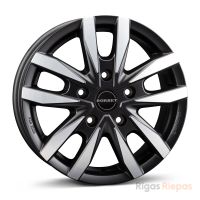 Borbet CW5 6.5x16 5x120 ET60, black · polished