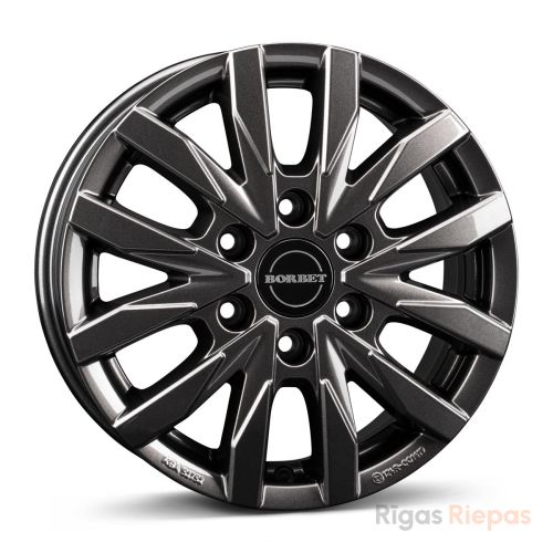 Borbet CW6 6.5x16 6x130 ET62, anthracite · gloss (Mistral Anthracite Glossy)