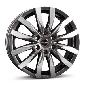 Borbet CW6 6.5x17 6x130 ET54, anthracite · polished (Mistral Anthracite Glossy Polished)
