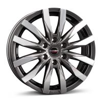 Borbet CW6 6.5x17 6x139.7 ET48, antracīta · pulēts (Mistral Anthracite Glossy Polished)