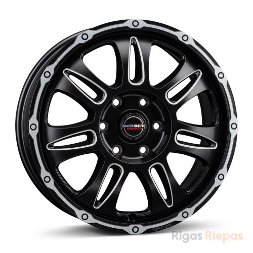 Borbet CW8 8x18 5x114.3 ET38, black · polished (Black Rim Window Polished Matt)