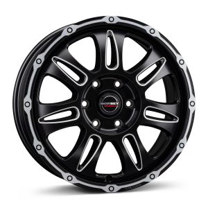 Borbet CW8 8x18 6x130 ET48, black · polished (Black Rim Window Polished Matt)