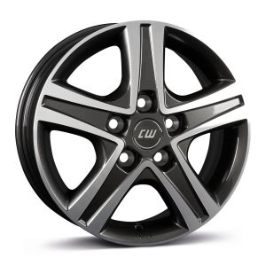 Borbet CWD 6x15 5x118 ET68, antracīta · pulēts (Mistral Anthracite Glossy Polished)