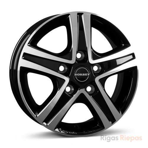 Borbet CWD 6x16 5x118 ET68, melns · pulēts