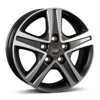 Borbet CWD 6x16 5x130 ET68, anthracite · polished (Mistral Anthracite Glossy Polished)