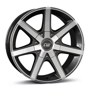 Borbet CWE 7x16 5x130 ET38, antracīta · pulēts (Mistral Anthracite Glossy Polished)