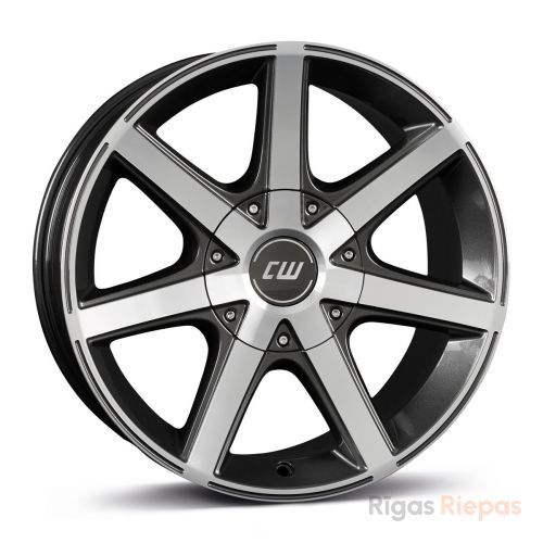 Borbet CWE 7x16 6x139.7 ET35, antracīta · pulēts (Mistral Anthracite Glossy Polished)