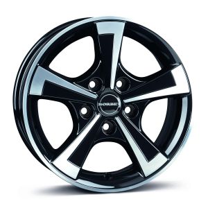 Borbet CWT 6x15 5x112 ET30, black · polished