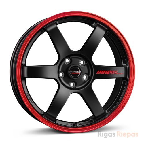 Borbet DB8GT2 8.5x19 5x114.3 ET40, black · matte (Black Matt Rim Red)