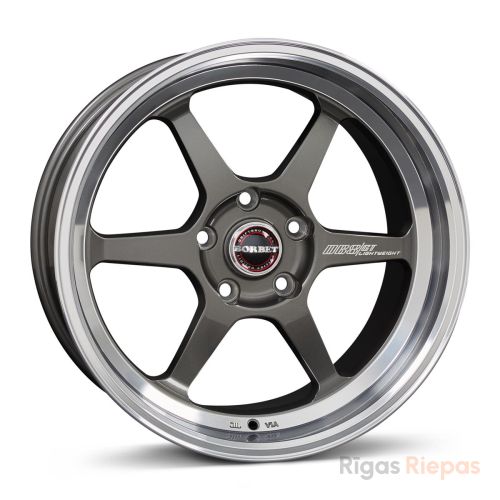 Borbet DB8GT 8.5x18 5x108 ET40, антрацитовый · полированный (Graphite Rim Polished)