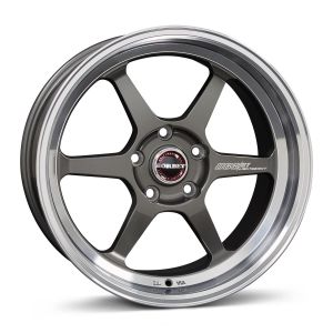 Borbet DB8GT 8.5x18 5x100 ET30, антрацитовый · полированный (Graphite Rim Polished)