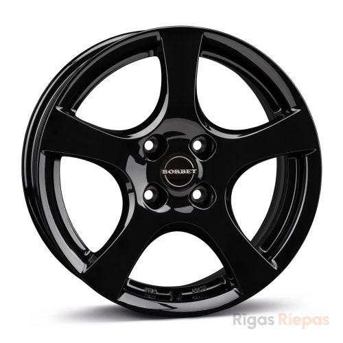 Borbet F 6.5x16 4x100 ET38, black · gloss