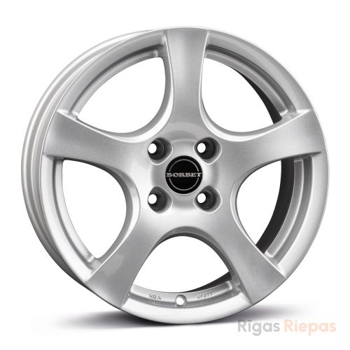 Borbet F 6x15 4x108 ET28, silver (Brilliant Silver)