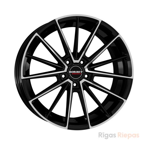 Borbet FB2DC 9x20 5x112 ET40, чёрный · полированный
