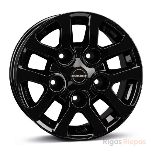 Borbet LD 8x16 5x165.1 ET5, чёрный · глянцевый